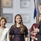 La Princesa Leonor y Doña Sofía, en Oviedo este pasado 24 de octubre.