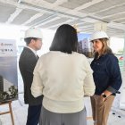 La alcaldesa de Valencia, María José Catalá, en las obras de Turianova