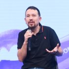 El exvicepresidente del Gobierno y exsecretario general de Podemos, Pablo Iglesias, durante una intervención en la  Universidad de Otoño de Podemos.