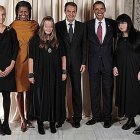 El matrimonio Zapatero con el matrimonio Obama y las hijas 'góticas' del expresidente.
