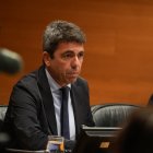 Carlos Mazón comparece en Les Corts en la comisión de investigación sobre la DANA.