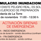 Cartel con algunas indicaciones