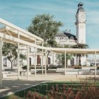 Integración paisajística del edificio de El Reloj