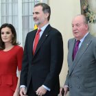 Los Reyes y Don Juan Carlos en una imagen de archivo en 2019.