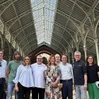 María José Catalá en una visita al Mercado de Colón