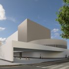 Imagen virtual del futuro auditorio-albergue de Xirivella.