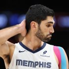 PHOENIX, ARIZONA - OCTOBER 29: Santi Aldama #7 of the Memphis Grizzlies during the NBA game at Mortgage Matchup Center on October 29, 2025 in Phoenix, Arizona. The Grizzlies defeated the Suns 114-113. NOTE TO USER: User expressly acknowledges and agrees that, by downloading and or using this photograph, user is consenting to the terms and conditions of the Getty Images License Agreement. (Photo by Christian Petersen/Getty Images)