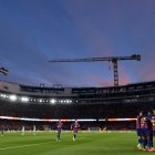 BARCELONA, SPAIN - NOVEMBER 22: Fermin Lopez of FC Barcelona celebrates scoring his team's third goal with teammates during the LaLiga EA Sports match between FC Barcelona and Athletic Club at Spotify Camp Nou on November 22, 2025 in Barcelona, Spain. (Photo by David Ramos/Getty Images)