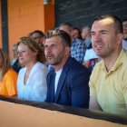Vicent Mompó, presidente de la Diputació, Amparo folgado, Alcaldesa de Torrent, y Víctor Ventosa, presidente del Torrent CF
