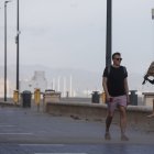 Rachas de viento en la costa, en una imagen de archivo.