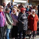 Concentración en Torrent esta mañana contra la violencia sobre las mujeres.