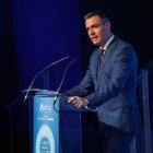 Archivo - El presidente del Gobierno, Pedro Sánchez, durante la clausura de la IV edición del Foro ANFAC ‘Juntos hacia el futuro’, celebrado el pasado febrero.