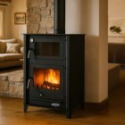 Estufa de leña Etna 13 kW con horno