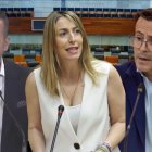 María Guardiola (PP), Óscar Fernández (VOX) y Miguel Ángel Gallardo (PSOE). Candidatos a la presidencia de la Junta de Extremadura