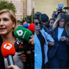 A la izquierda, Salomé Pradas, a la derecha, Maribel Vilaplana