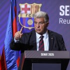 El presidente del FC Barcelona, Joan Laporta