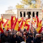 Concentración contra la corrupción del Gobierno en el Templo de Debod