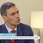 Pedro Sánchez en su entrevista con Gemma Nierga en TVE de Cataluña