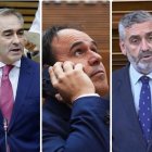 Miguel Barrachina, Juanfran Pérez Llorca y Carlos Gil