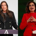La consejera de Igualdad de la Junta de Andalucía, Loles López (izq.) y la secretaria general del PSOE-A, María Jesús Montero.