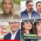 Carteles electorales Extremadura