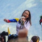 (Foto de ARCHIVO)
January 9, 2025, Caracas, Miranda, Venezuela: The leader of the opposition Maria Corina Machado, appears at the rally of the opposition called by her, in the streets of Caracas...Government and opposition marches and rallies prior to the presidential inauguration on January 10, 2025. Caracas, Venezuela

Europa Press/Contacto/Jimmy Villalta
09/1/2025