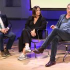 Carlos Herrera, Carlos Alsina y Ângels Barceló, en el Día de la Radio en 2023.