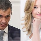 El presidente del Gobierno, Pedro Sánchez y la periodista Elsa Beni