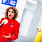 La vicepresidenta primera del Gobierno de España y ministra de Hacienda, María Jesús Montero, este pasado miércoles en Bruselas.