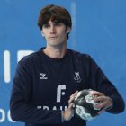 Pablo Urdangarin durante un partido de balonmano con su equipo