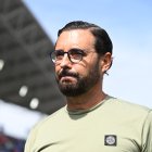 Bordalás pensativo en el Coliseum