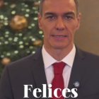Pedro Sánchez en su vídeo felicitando "las fiestas".