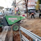 Obras en aceras de Valencia