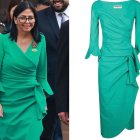 Delcy Rodríguez y su vestido