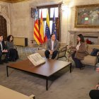 Reunión del presidente de la Generalitat, Juanfran Pérez Llorca, con representantes del tejido social asociativo de Venezuela en Valencia