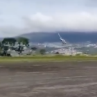 Momento del accidente en el que falleció Yeison Jimémez