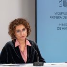 La vicepresidenta primera y ministra de Hacienda, María Jesús Montero.