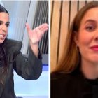 Sarah Santaolalla y la diputada del PP, Elisa Vigil
