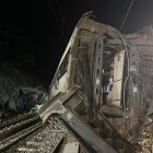 Imagen de uno de los dos trenes que han descarrilado a la altura de Adamuz, Córdoba