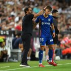 Davinchi en el partido contra el Valencia en Mestalla, 29 de agosto