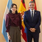 La presidenta de la Comunidad de Madrid, Isabel Díaz Ayuso, recibe al jefe de Gobierno de la Ciudad Autónoma de Buenos Aires (Argentina), Jorge Macri, a 20 de enero de 2026, en Madrid (España).

Eduardo Parra / Europa Press
20/1/2026