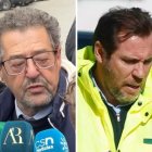 Familiar de una víctima del accidente de Adamuz y Óscar Puente