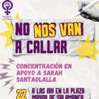 Concentración a favor de Sarah Santaolalla