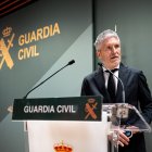 El ministro del Interior, Fernando Grande-Marlaska, comparece en la sede de la Dirección General de la Guardia Civil.