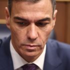 El presidente del Gobierno, Pedro Sánchez, durante una sesión en el Congreso de los Diputados.