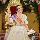La Fallera Mayor de Valencia, Carmen Prades, en su Exaltación