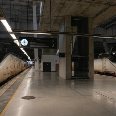 Andén vacío durante el segundo día consecutivo sin operativa en la Estación de Tren de Vigo de Vialia, a 6 de febrero de 2026, en Vigo, Galicia