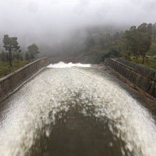 Vista del embalse del Burguillo en Ávila.