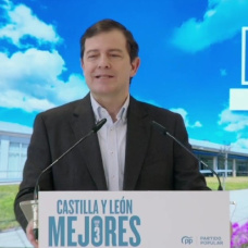 El Presidente del PP de Castilla y León y candidato a la reelección como presidente de la Junta, Alfonso Fernández Mañueco