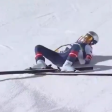 La dura caída de Lindsey Vonn.
